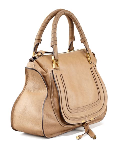 chloe marcie large satchel nut|Chloé Large Marcie Leather Satchel .